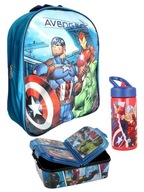 Plecak przedszkolny śniadaniówka bidon Avengers