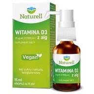 Naturell Vitamín D3 z rias, kvapky, 15ml