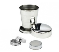 ACÉL POHÁR ÖSSZECSUKHATÓ FÉM VADÁSZ KULCSTARTÓ