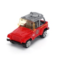 6 sztuk/zestaw 1/64 Mini Fire Rescue Truck