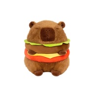 Hamburg Capybara Plush Toy Fluffty Kawaii Plushie Doll Simulation Capibara