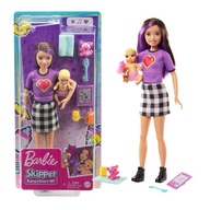 Barbie Lalka Niania Skipper OPIEKUNKA DZIECKA BOBAS GRP11 MATTEL