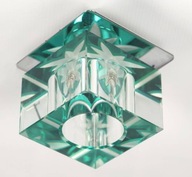 Oprawa stropowa szklana kryształ zielony SK-47 221