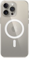 Plecki Apple do Apple iPhone 15 Pro Max Silicone Case MagSafe bezbarwny
