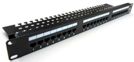 Patch panel patchpanel RACK 19' 5e 24p UTP półka