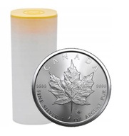 25 x Kanadyjski Liść Klonowy 1 oz uncja Srebra Ag999.9 Moneta Srebrna 2024