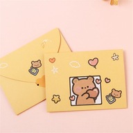 1~4PCS Cute Cartoon Postcard New Year Gift Decoration Letter Paper