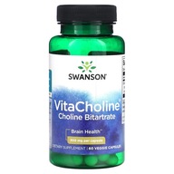 Swanson, VitaCholina Kwas Cholowy, 300 mg, 60 Wegetariańskich Kapsułek