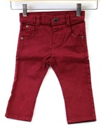 MINI CLUB Spodnie jeans bordowe r. 9/12 m 74/80 cm