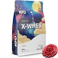 Proteínový kondicionér KFD X-WHEY WPI, WPC, WPH 540 g príchuť MALINOVÁ KREM