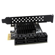 Karta PCIe adaptér 1X pre 6x SATA 3.0 Serial ATA