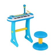 Keyboard pre deti s mikrofónom a stoličkou