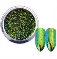 Zelený prach, trblietky chameleón na nechty - DRAGONFLY Effect 01