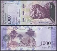 Banknot Wenezuela 1000 Bolivares 2017 UNC
