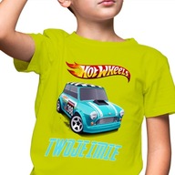 Detské tričko Hot Wheels Lime W 110