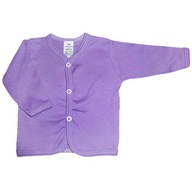 Kaftanik koszulka 92 bluzka rozpinana gładka cała fioletowa bawełna 100%