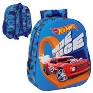 SAFTA KIS ISKOLAI HÁTIZSÁK ÓVODAI EGYKAMRÁS HOT WHEELS 3D