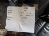 VW Golf VI fotelr leather 3D