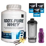 Proteín BioTech Pure Whey WPC Vanilka 2270g Trec Shot Izolát + Shaker Masa