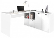 FUNKCJONALNE BIURKO NAROŻNE Slash 160x67x77 cm biurko komputerowe stolik