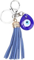 Modré oko kľúčenka výstupná dekorácia sklenená amulet