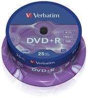 43500 VERBATIM 43500 Verbatim DVD+R tortový box VERBATIM 43500