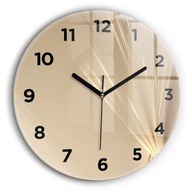 Ozdobné nástenné hodiny s krásnou grafikou Abstraktné svetlo priemer 60 cm