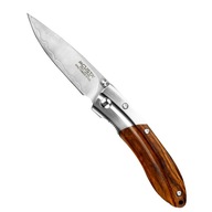 Japoński nóż survivalowy składany MCUSTA Shinra Mixture Iron Wood 7 cm