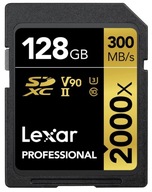 Karta SD Lexar 128 GB Professional 2000x 300/260 V90