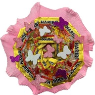 Motylek bukiet cukierków żelków HARIBO prezent urodziny imieniny dziecka