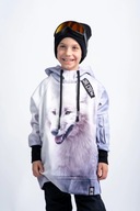 Dr.Crow Detská snowboardová mikina Winter Wolf 6 - 8 rokov