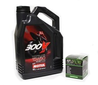 Oryginalny Olej Motul 300v 15w50 4L + Filtr Hiflo HF160 Bmw R1250 GS K1300