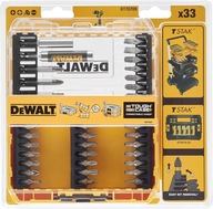 Sada 33ks bitov DeWALT pre vŕtací skrutkovač DT70709 TStak 1/4''