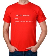 koszulka HELLO WORLD! PHP CODE prezent