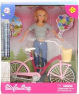 Lalka Defa Lucy 29cm zestaw z plastikowym rowerem v