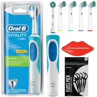 ELEKTRYCZNA SZCZOTECZKA DO ZĘBÓW ORAL-B VITALITY 3D WHITE KOŃCÓWKI DODATKI