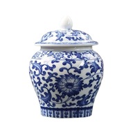 Modro-biely keramický glazovaný čaj