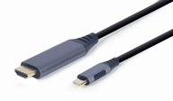 Gembird Kábel USB Typ C na HDMI sivý 1,8 m
