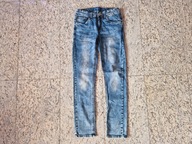 TOM TAILOR Jeansy rurki skinny elastan 152 niebies