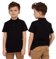 Czarne Polo Bawełniane | all for Kids | 116/122