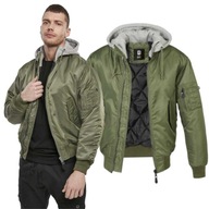 Bunda BRANDIT MA1 s kapucňou Olive-Grey 3XL