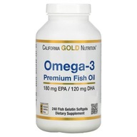 California Gold Nutrition Omega-3 Premium Rybí olej 180EPA 120DHA 240 kapsúl.
