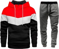 AMCOIN Tracksuit Men Casual Sport Hoodie Top Sports Pants 2-suit Jogging Su