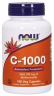NOW Foods Vitamín C-1000 100mg Bioflavonoidov 100 vkaps