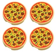 LEGO Étel 4db Pizza Csempe 2x2 14769pb160