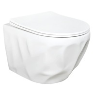 AKASZTÓS WC TÁL REA GUSTAVO RIMLESS MODERN FELFÜGGESZTETT GALLÉR NÉLKÜLI