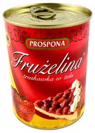 Frużelina truskawkowa owoce w żelu Truskawka Prospona 380g
