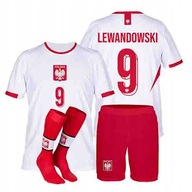 Poľsko - tričko šortky gamaše Lewandowski 122