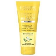 Eveline Fresh Beauty Rozjasňujúci gélový krém na umývanie tváre s vitamínom C