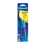 Pióro wieczne Pelikan Twist 457 M, Deep Blue, 2 na